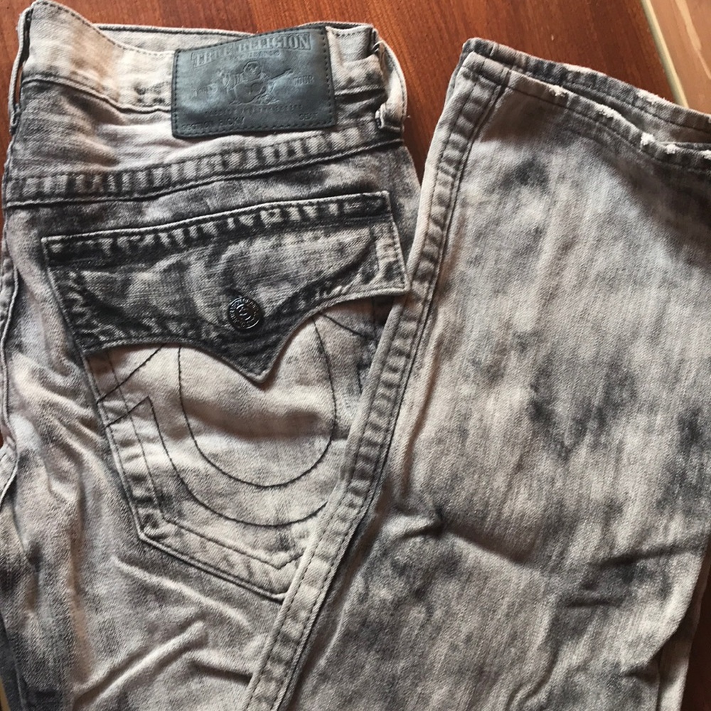 True Religion Acid Wash Jeans